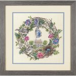 (image for) Gold Collection Cottage Wreath Counted Cross Stitch Kit